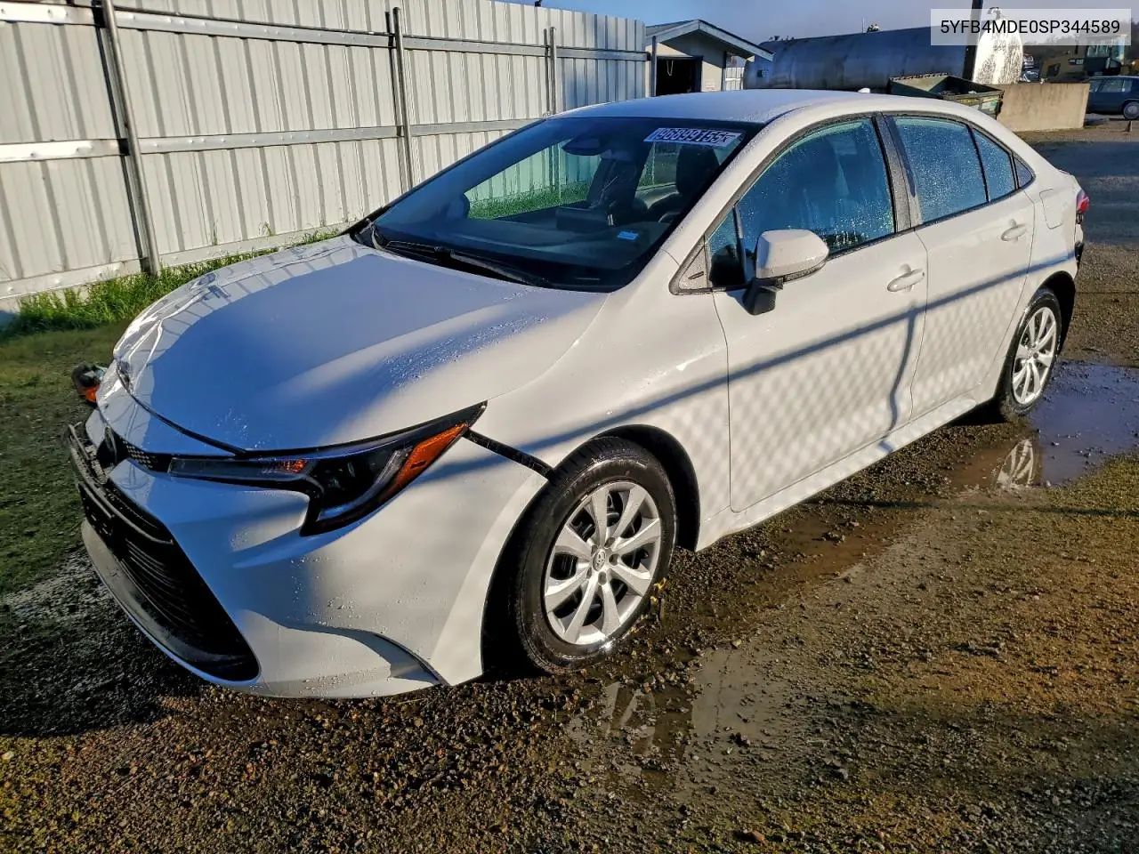 5YFB4MDE0SP344589 2025 Toyota Corolla Le