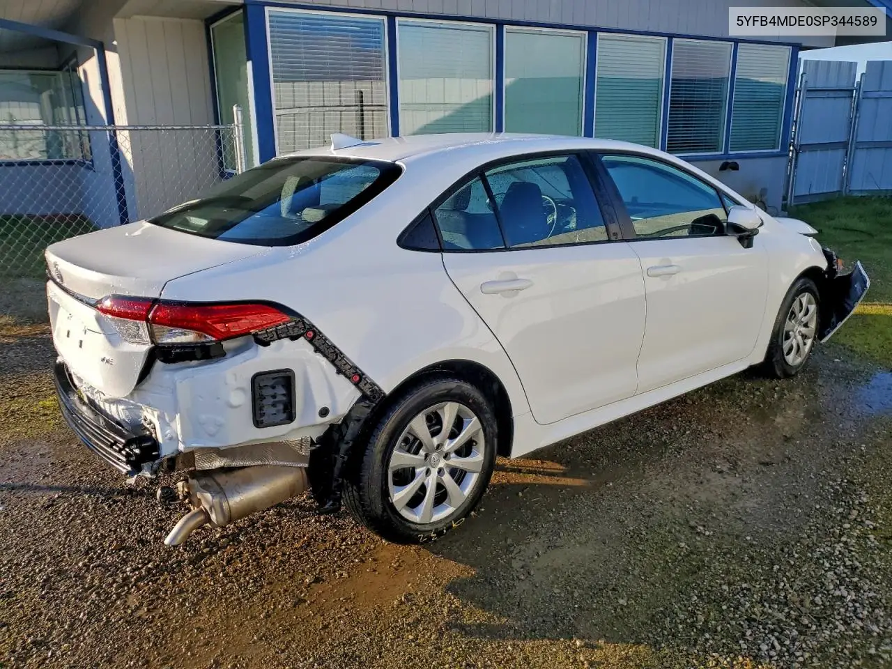 5YFB4MDE0SP344589 2025 Toyota Corolla Le