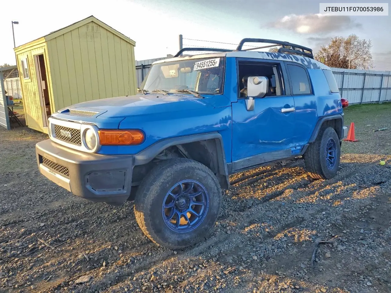 JTEBU11F070053986 2007 Toyota Fj Cruiser