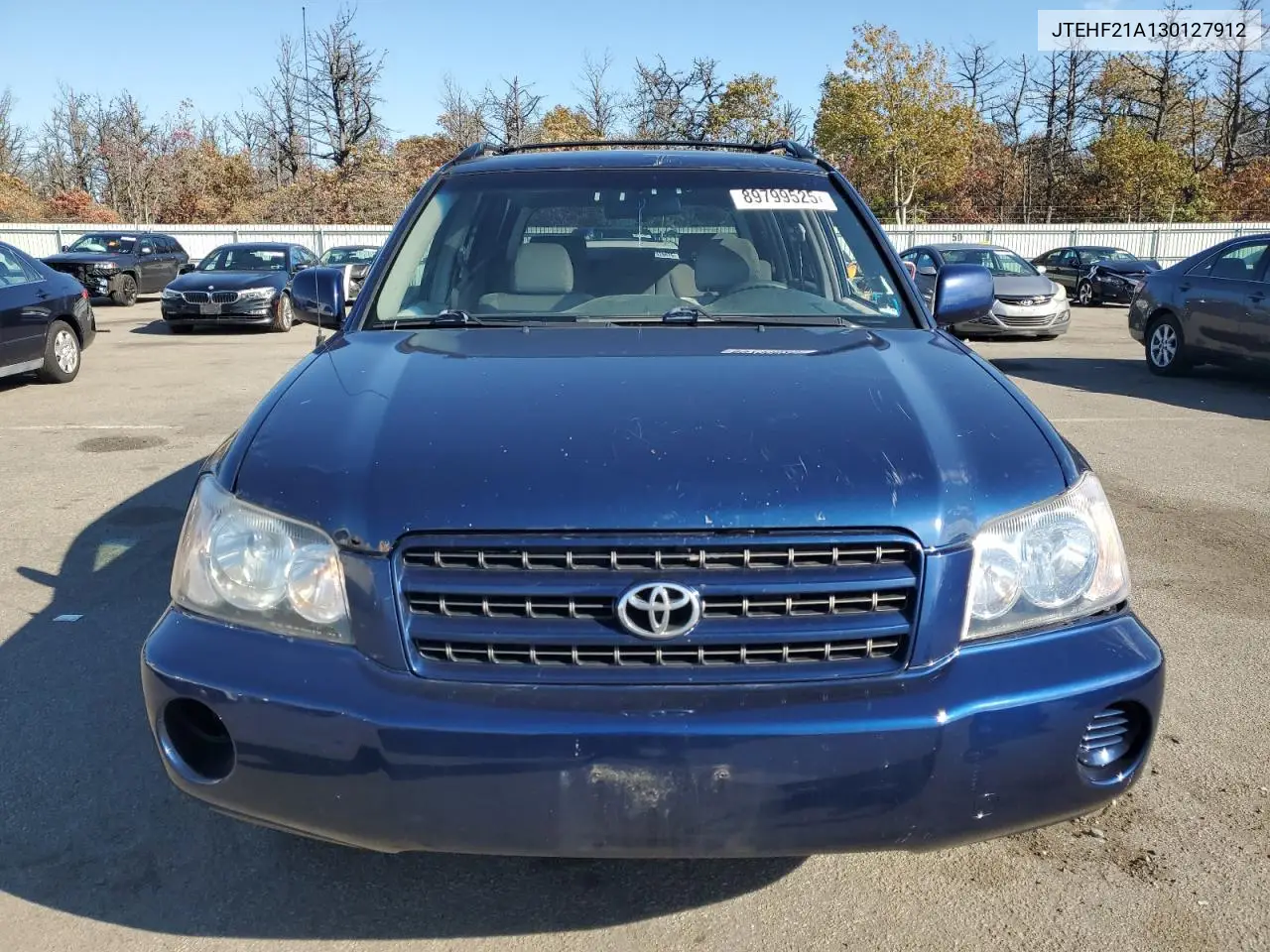 JTEHF21A130127912 2003 Toyota Highlander Limited