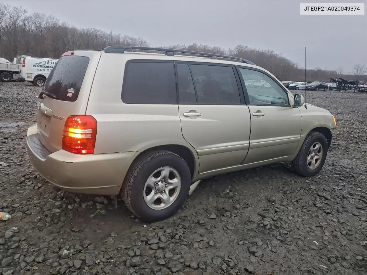 JTEGF21A020049374 2002 Toyota Highlander Limited