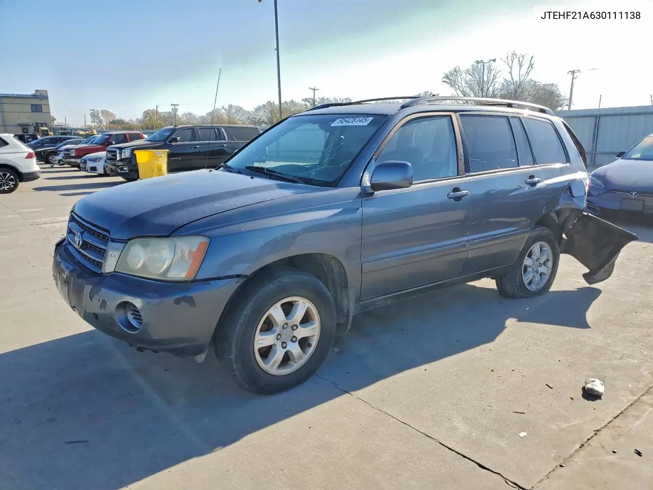 JTEHF21A630111138 2003 Toyota Highlander Limited