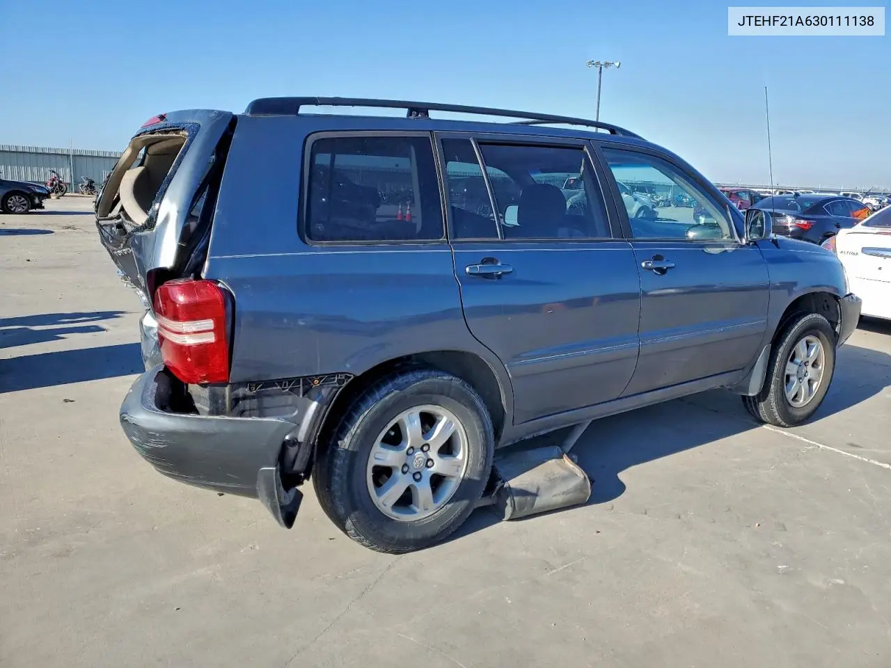 JTEHF21A630111138 2003 Toyota Highlander Limited