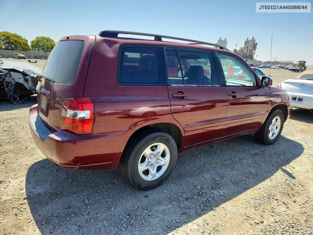 2004 Toyota Highlander Base VIN: JTEDD21A440088044 Lot: 52940296