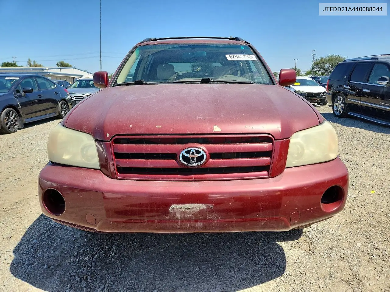 2004 Toyota Highlander Base VIN: JTEDD21A440088044 Lot: 52940296