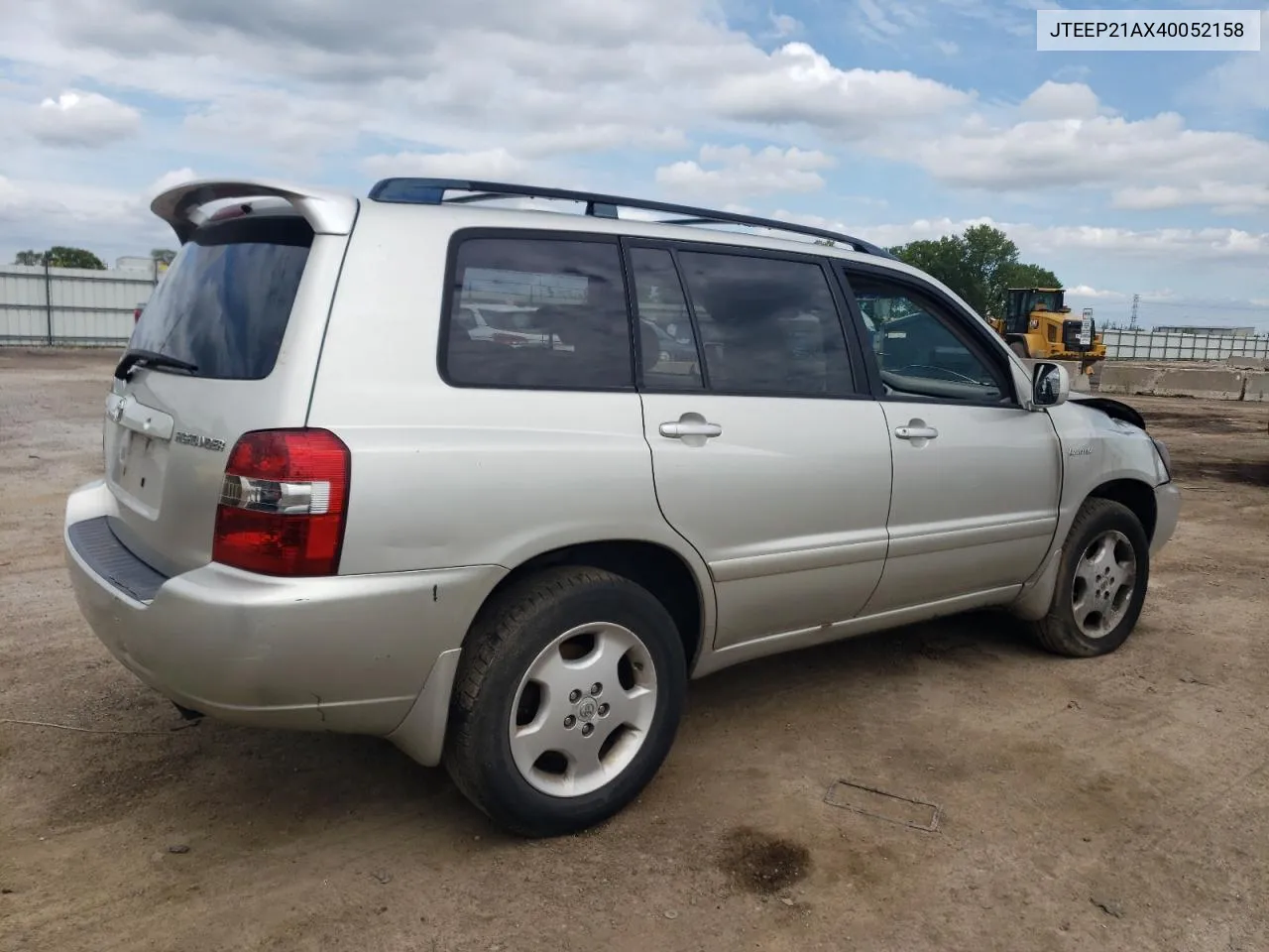 JTEEP21AX40052158 2004 Toyota Highlander