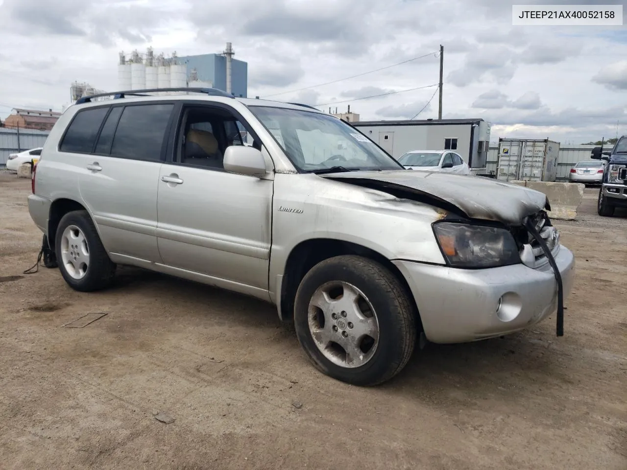 JTEEP21AX40052158 2004 Toyota Highlander