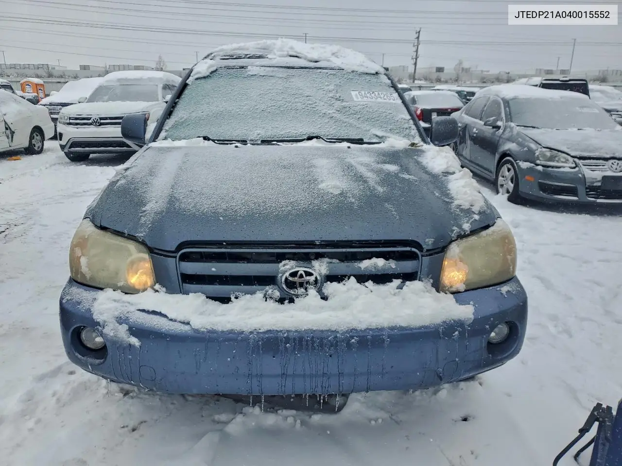JTEDP21A040015552 2004 Toyota Highlander Base