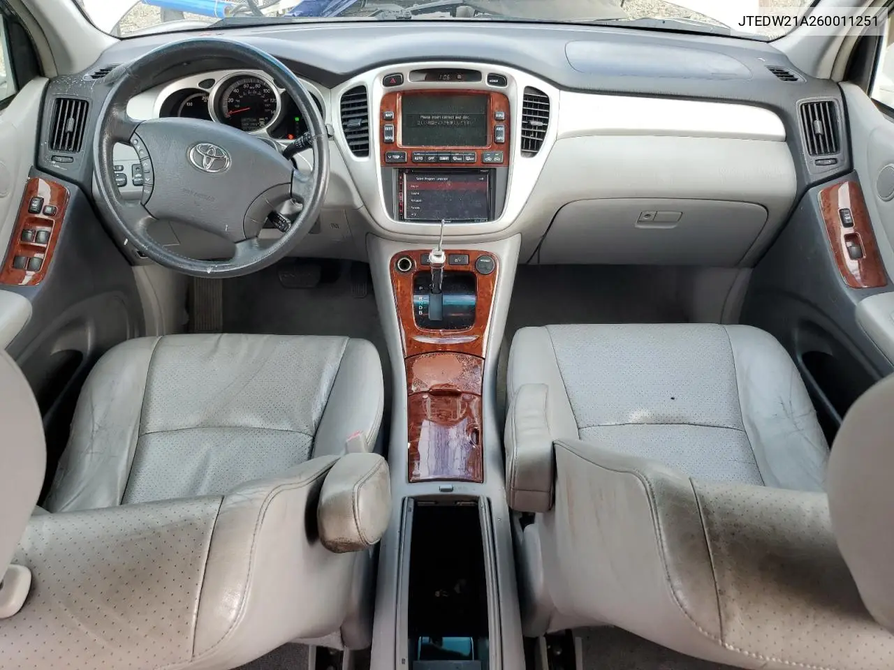 JTEDW21A260011251 2006 Toyota Highlander Hybrid