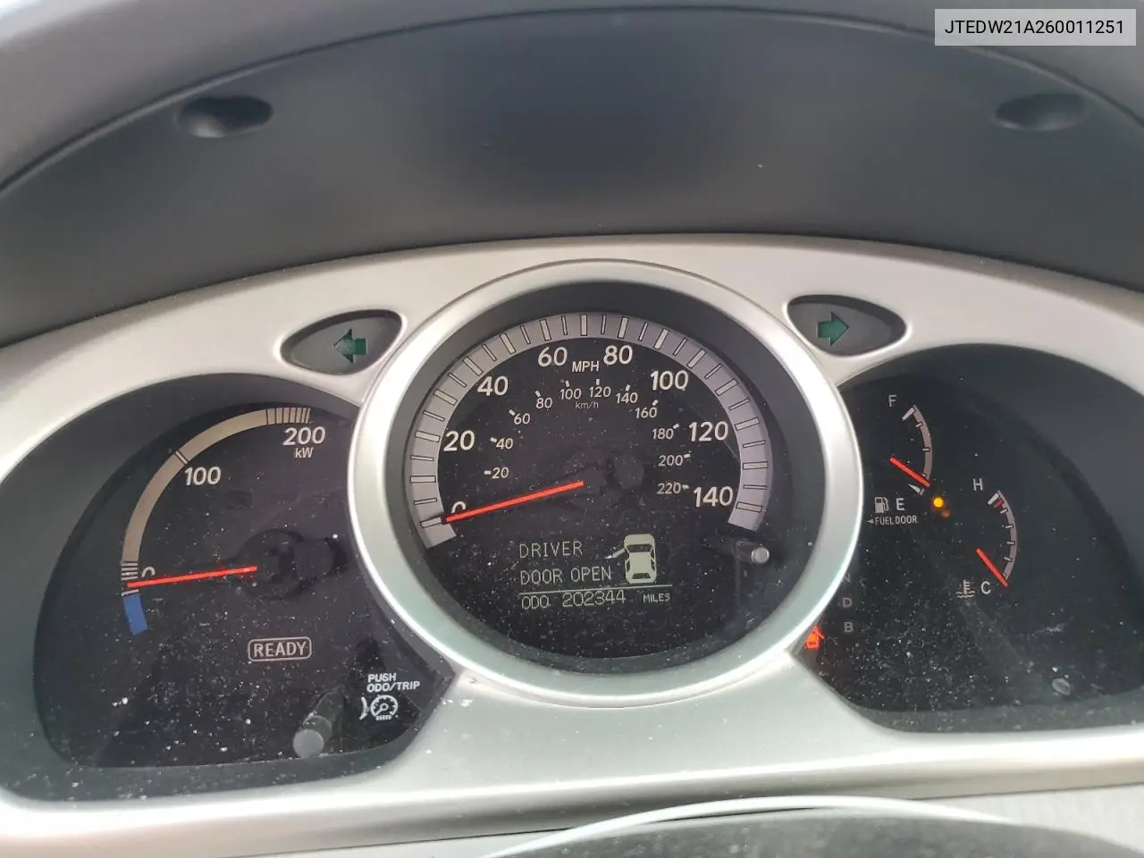 JTEDW21A260011251 2006 Toyota Highlander Hybrid