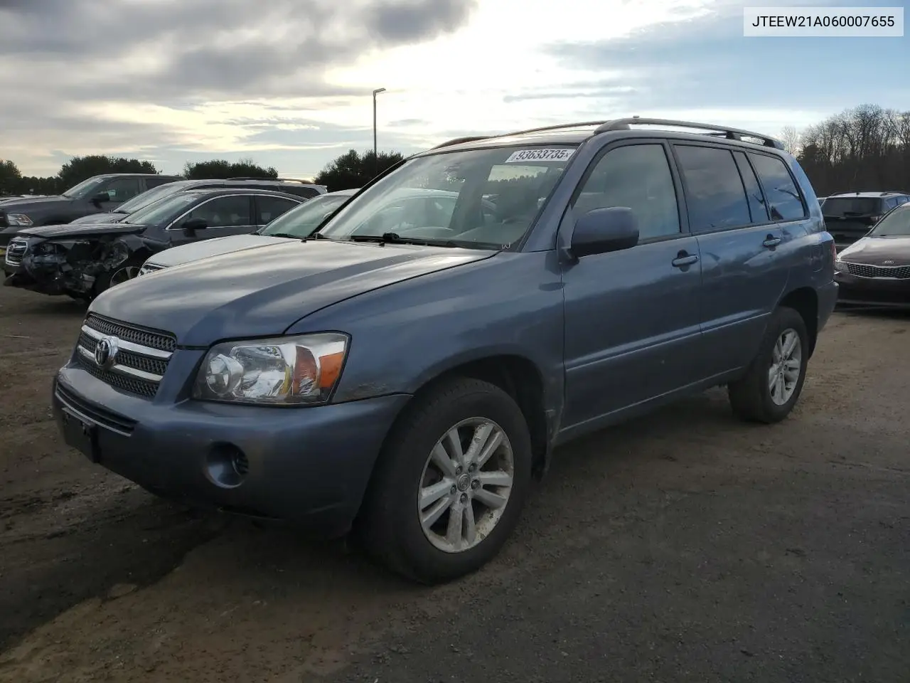 JTEEW21A060007655 2006 Toyota Highlander Hybrid