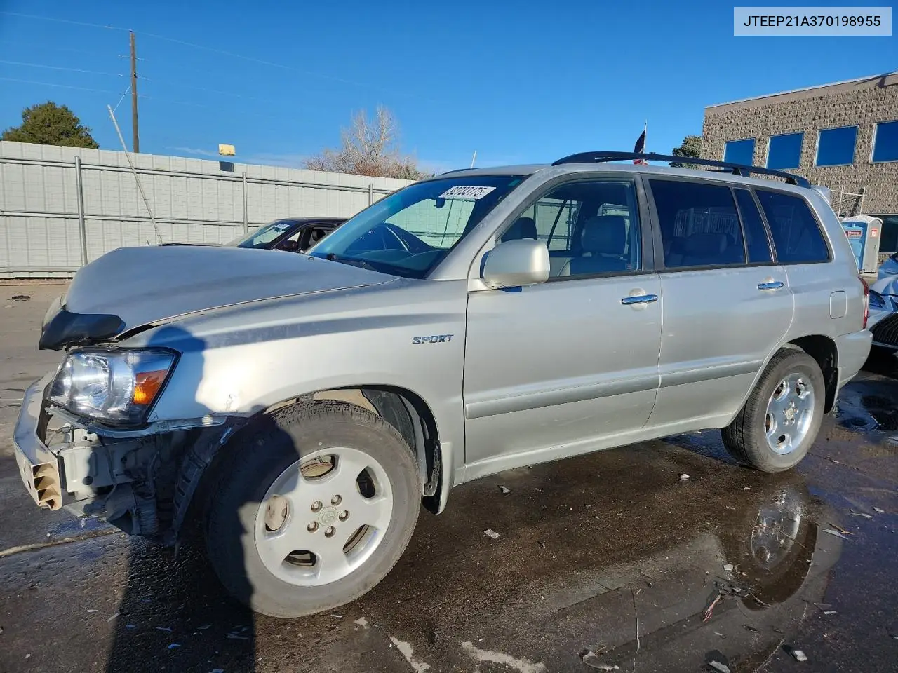 JTEEP21A370198955 2007 Toyota Highlander Sport