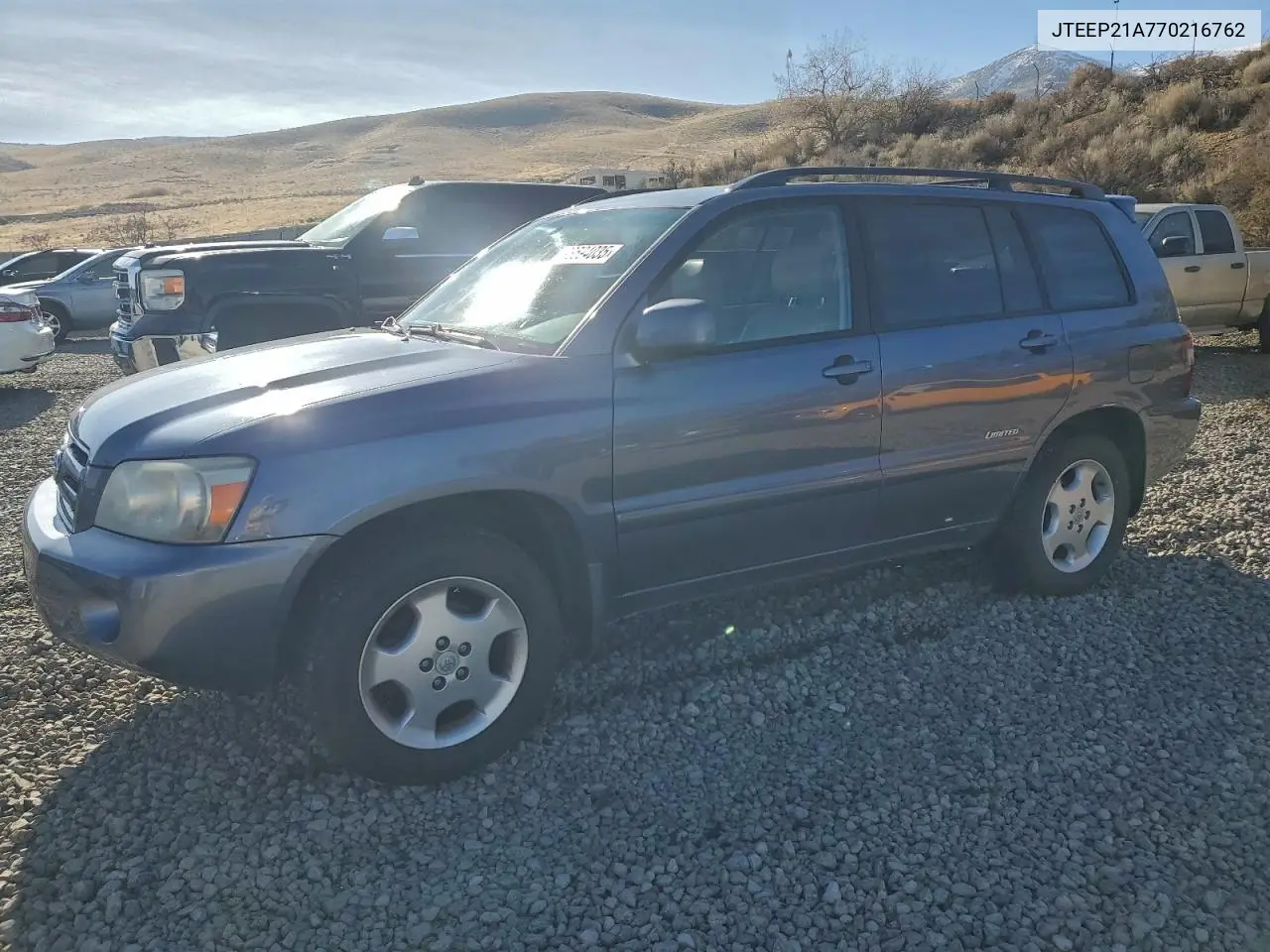JTEEP21A770216762 2007 Toyota Highlander Sport