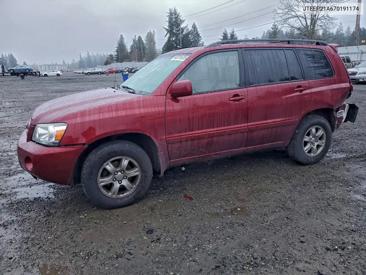 JTEEP21A670191174 2007 Toyota Highlander Sport