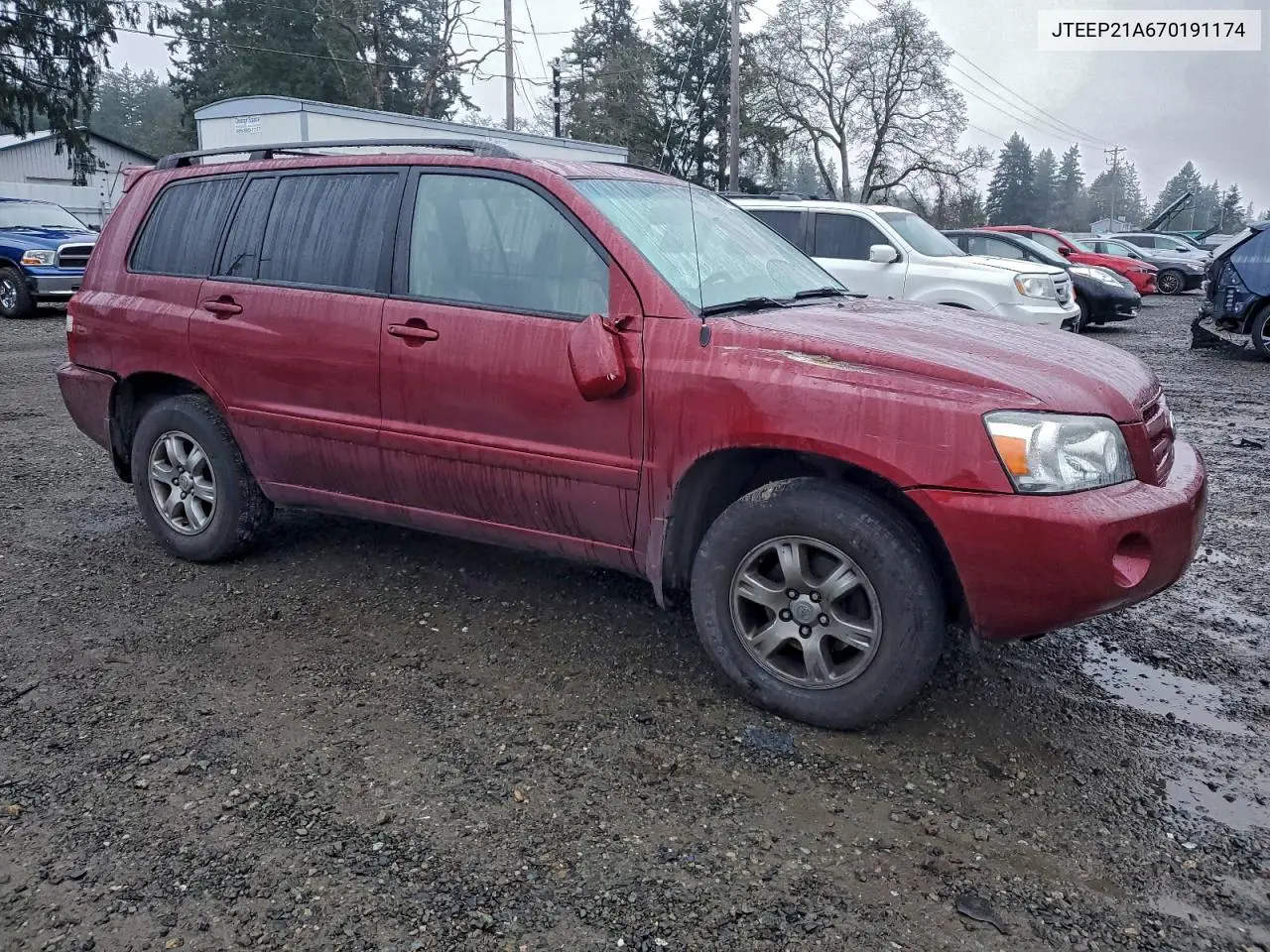 JTEEP21A670191174 2007 Toyota Highlander Sport