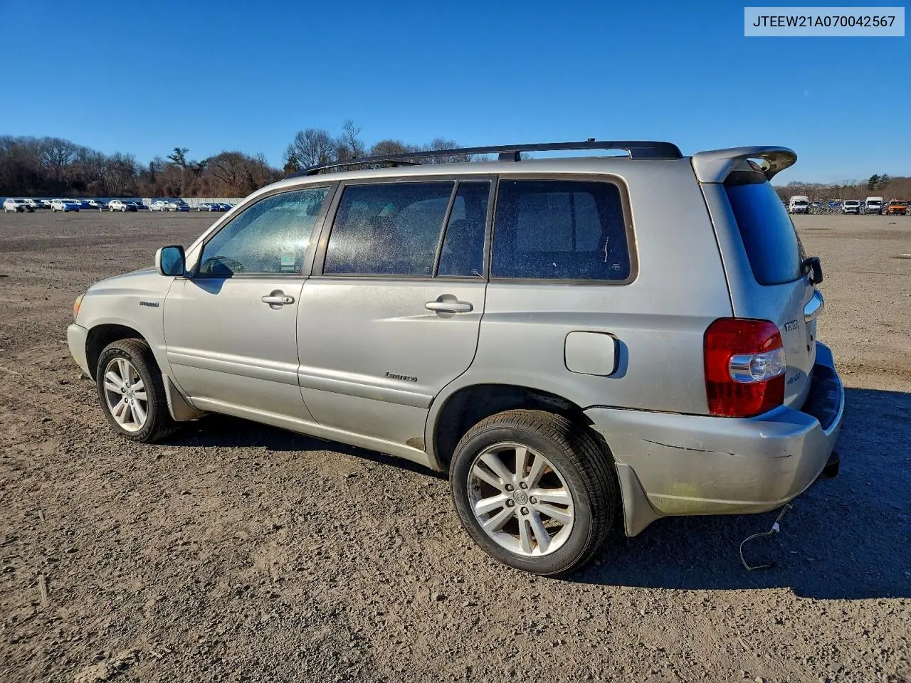 JTEEW21A070042567 2007 Toyota Highlander Hybrid