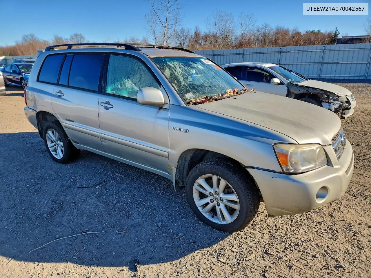 JTEEW21A070042567 2007 Toyota Highlander Hybrid