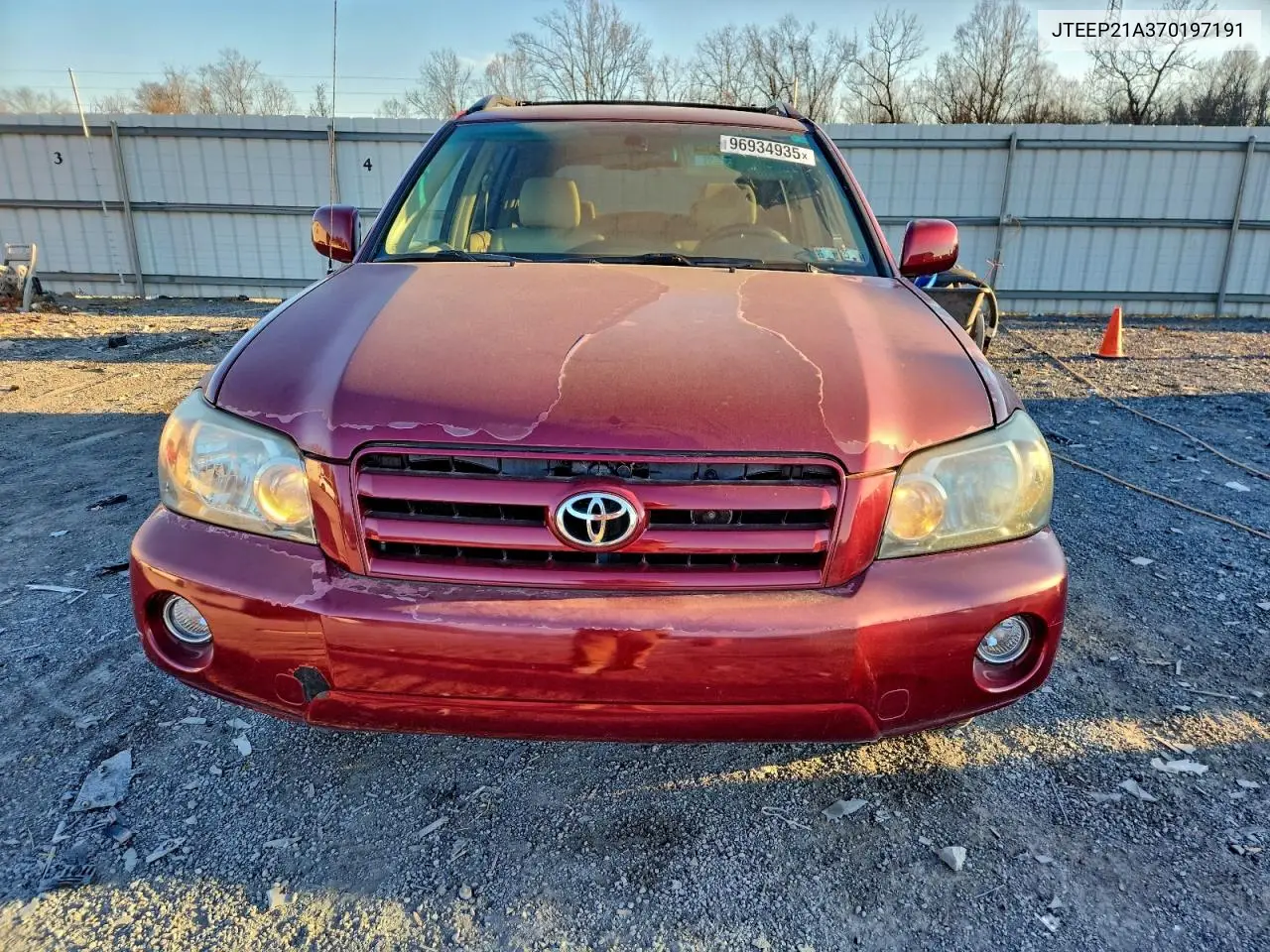 JTEEP21A370197191 2007 Toyota Highlander Sport