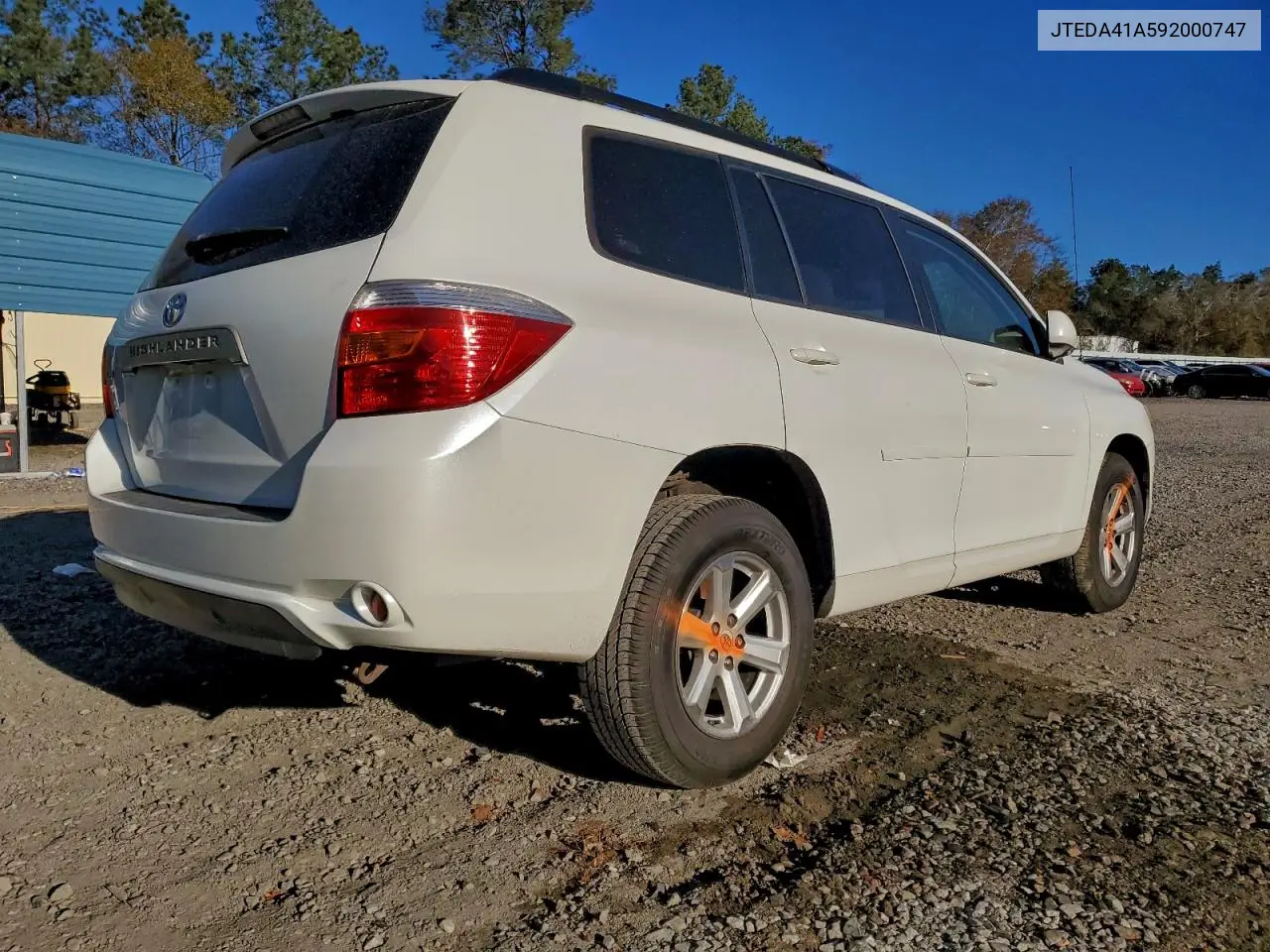 JTEDA41A592000747 2009 Toyota Highlander