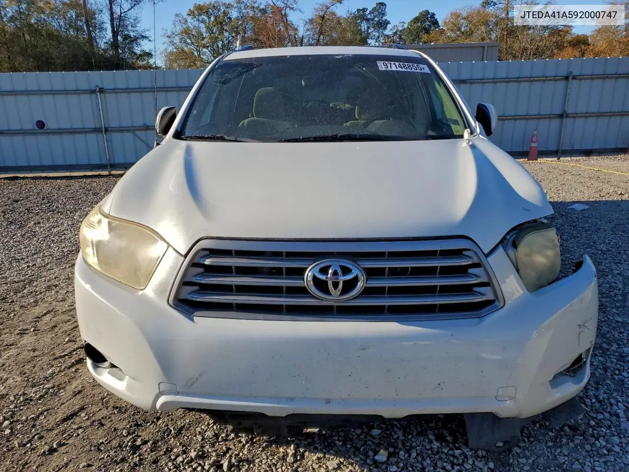 JTEDA41A592000747 2009 Toyota Highlander