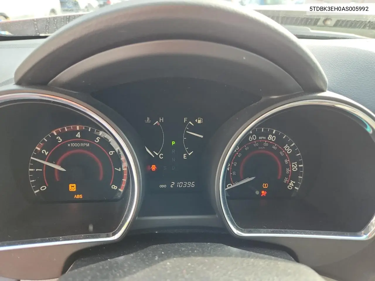 5TDBK3EH0AS005992 2010 Toyota Highlander