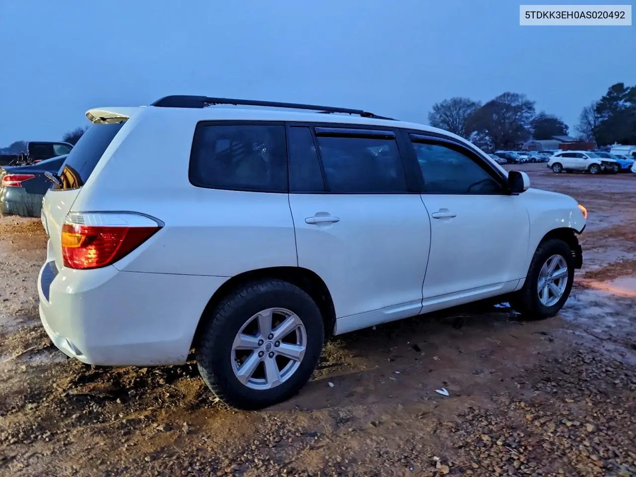 5TDKK3EH0AS020492 2010 Toyota Highlander Se