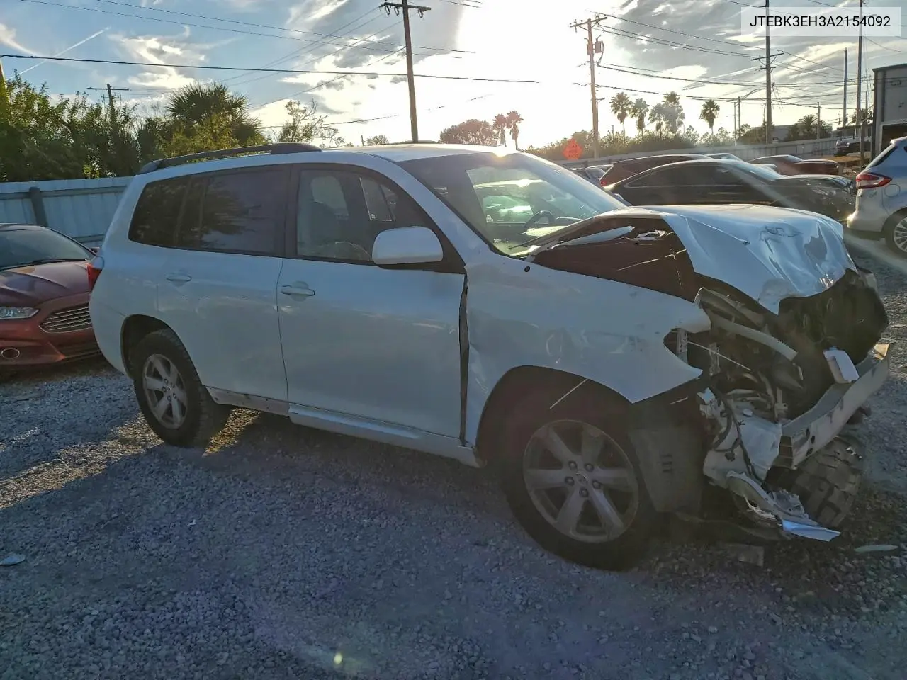 JTEBK3EH3A2154092 2010 Toyota Highlander
