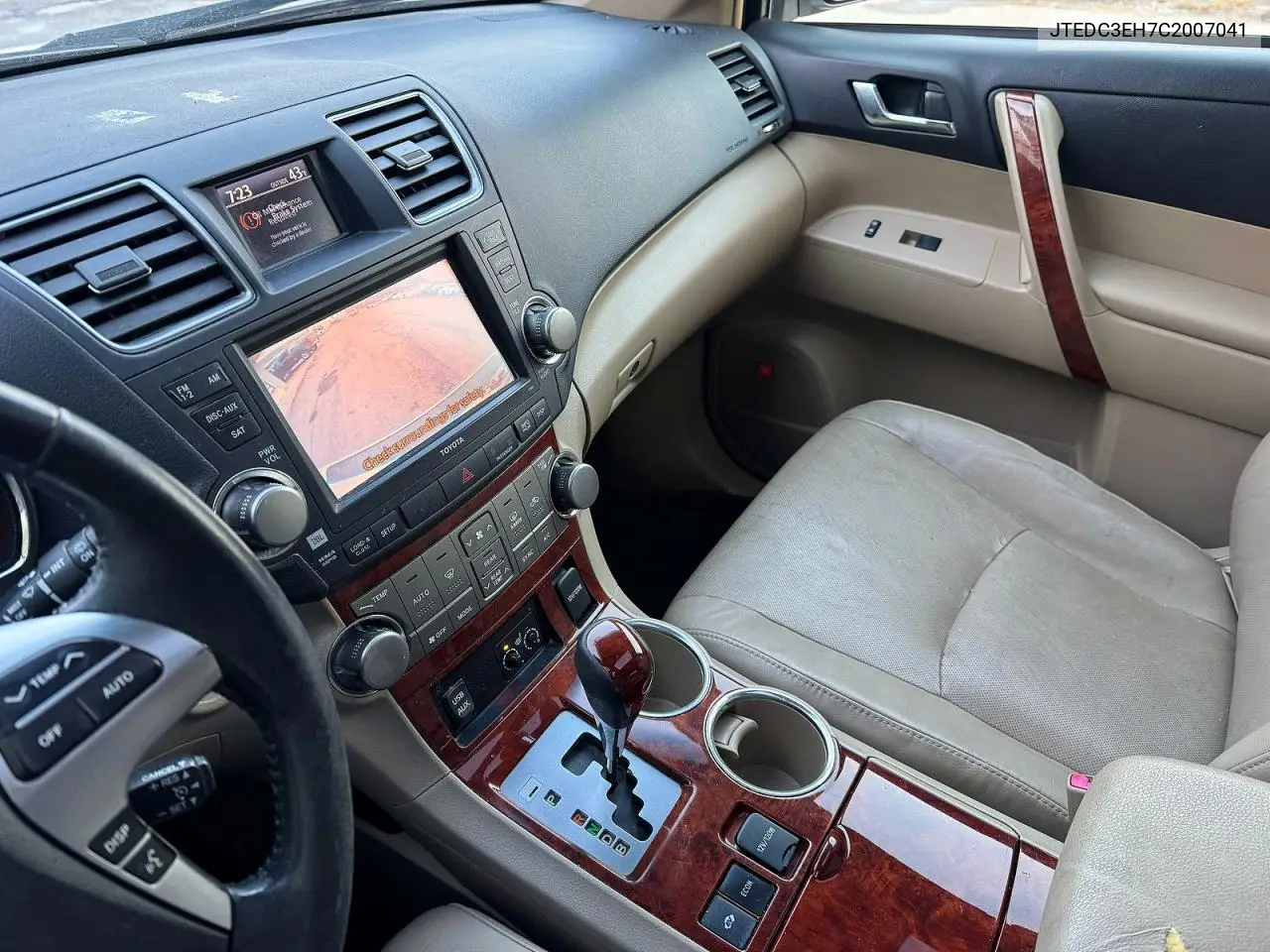JTEDC3EH7C2007041 2012 Toyota Highlander Hybrid Limited