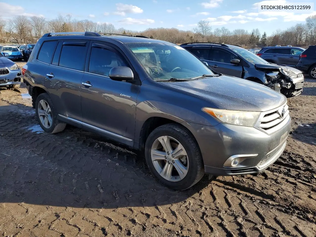 5TDDK3EH8CS122599 2012 Toyota Highlander Limited