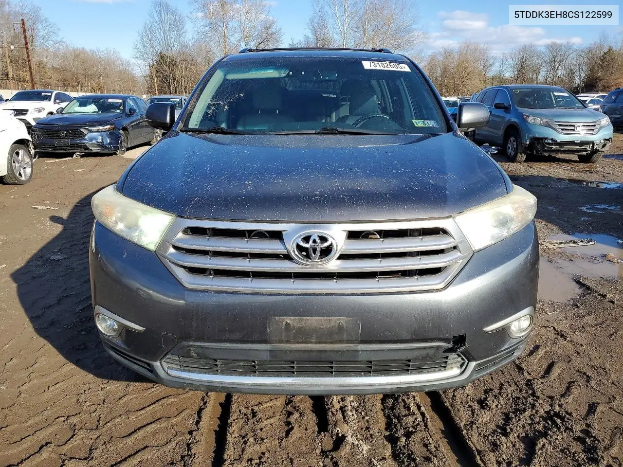 5TDDK3EH8CS122599 2012 Toyota Highlander Limited