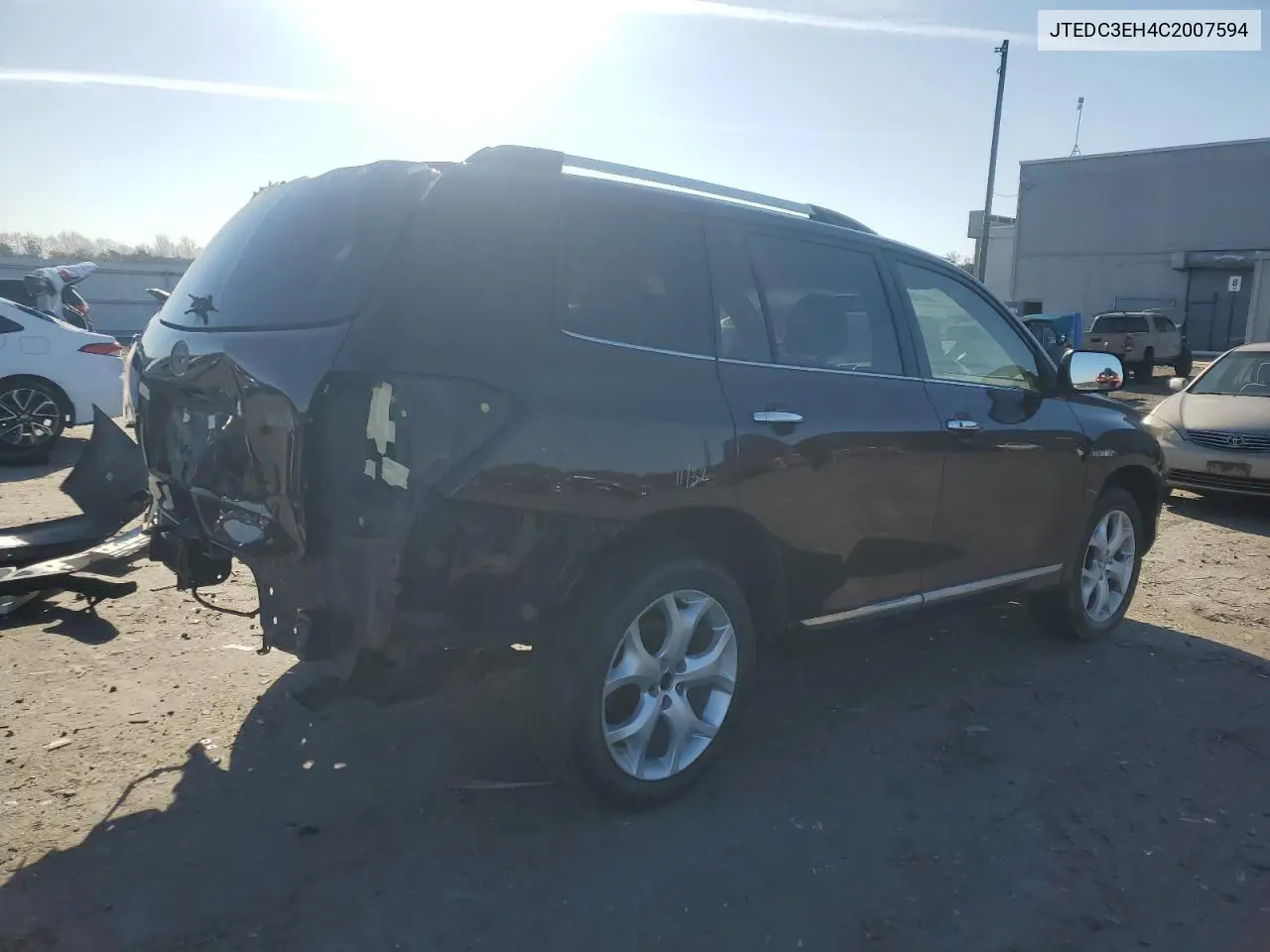 JTEDC3EH4C2007594 2012 Toyota Highlander Hybrid Limited