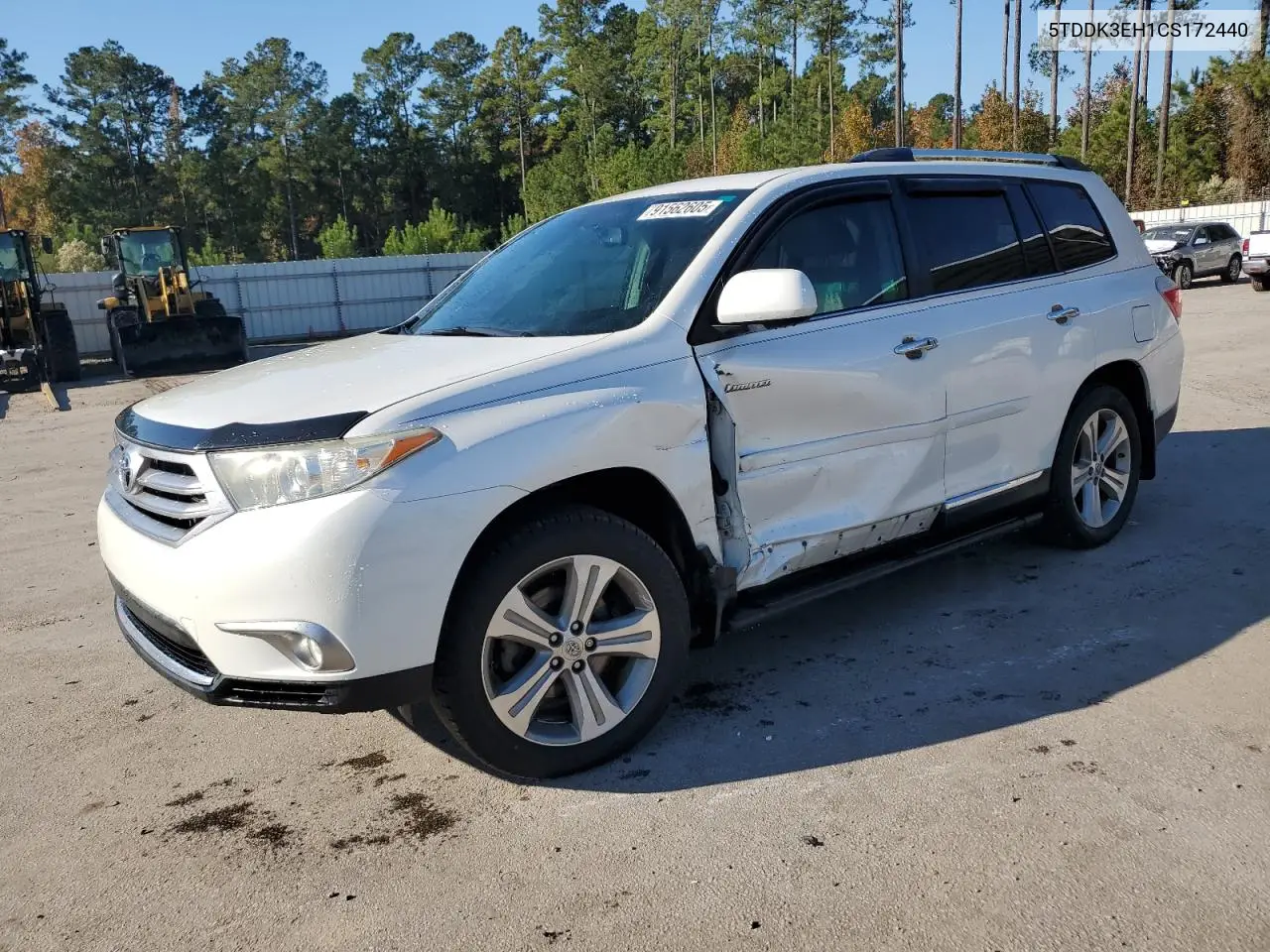 5TDDK3EH1CS172440 2012 Toyota Highlander Limited