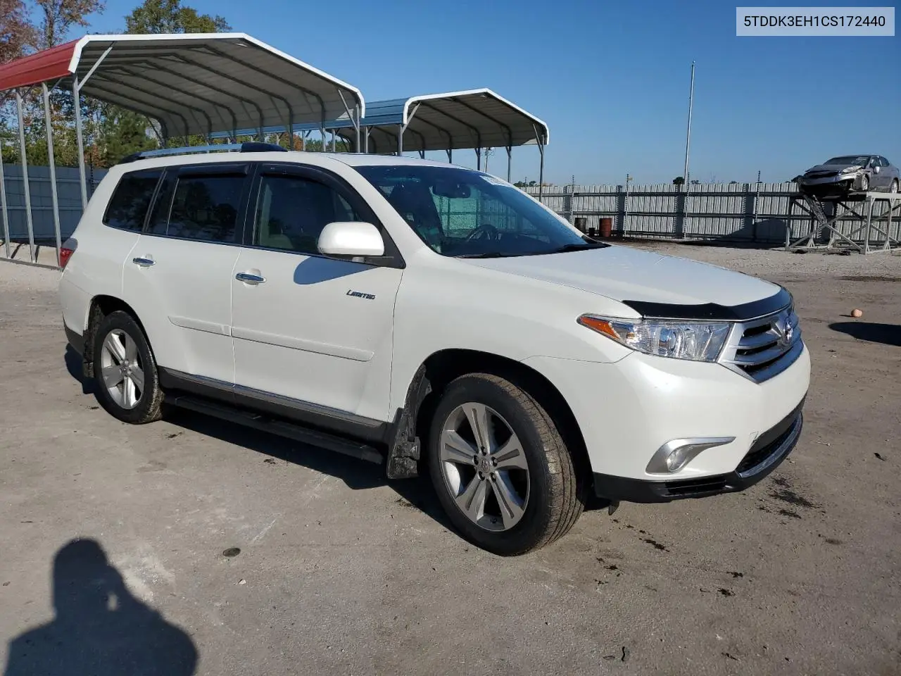 5TDDK3EH1CS172440 2012 Toyota Highlander Limited