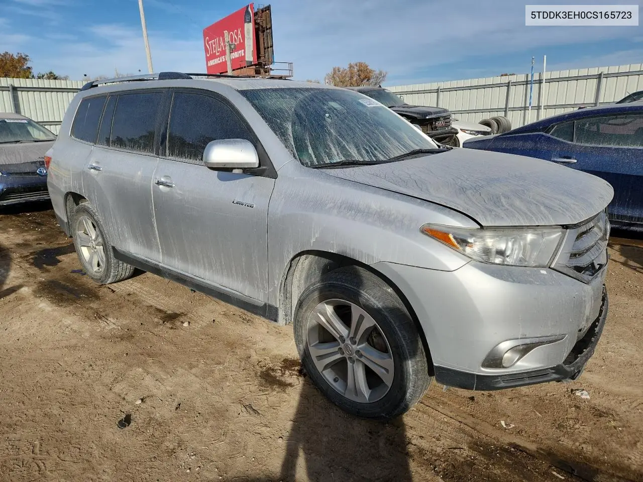 5TDDK3EH0CS165723 2012 Toyota Highlander Limited