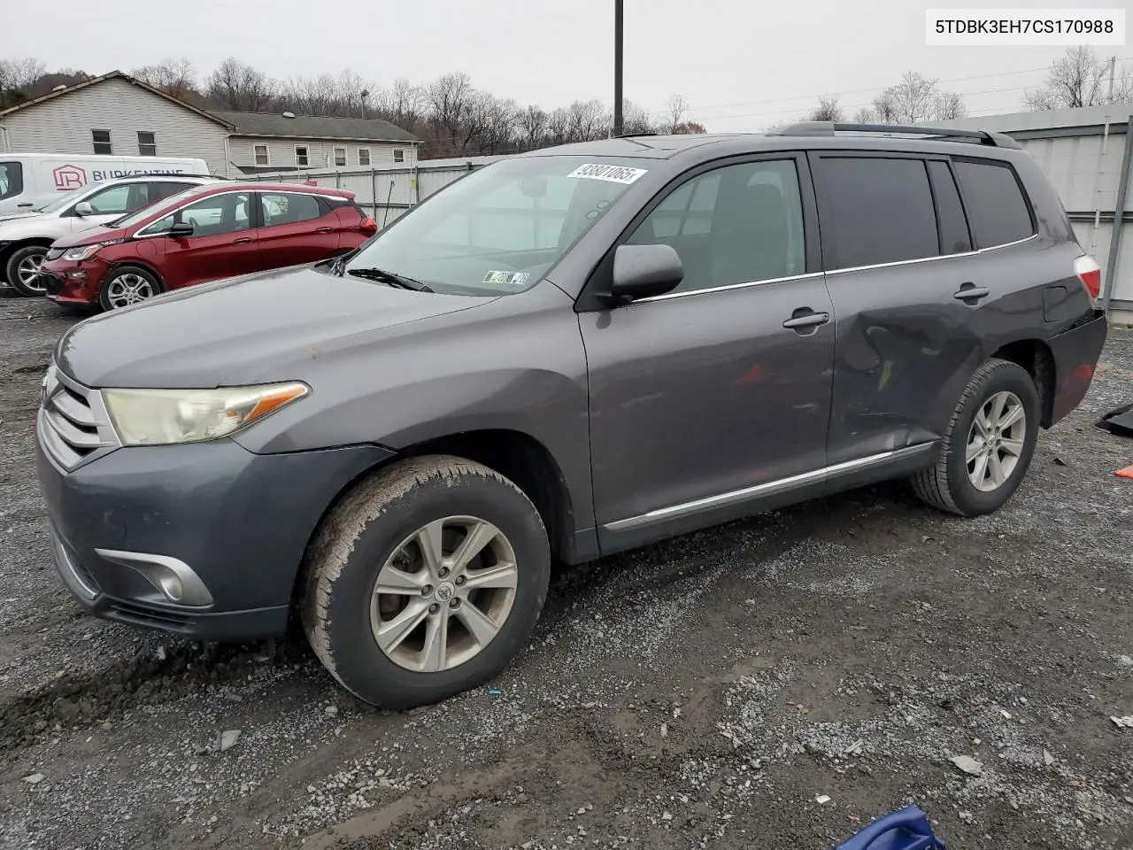 5TDBK3EH7CS170988 2012 Toyota Highlander Base