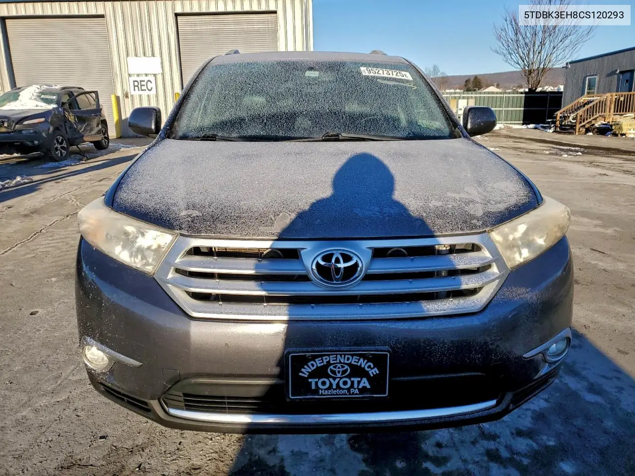 5TDBK3EH8CS120293 2012 Toyota Highlander Base