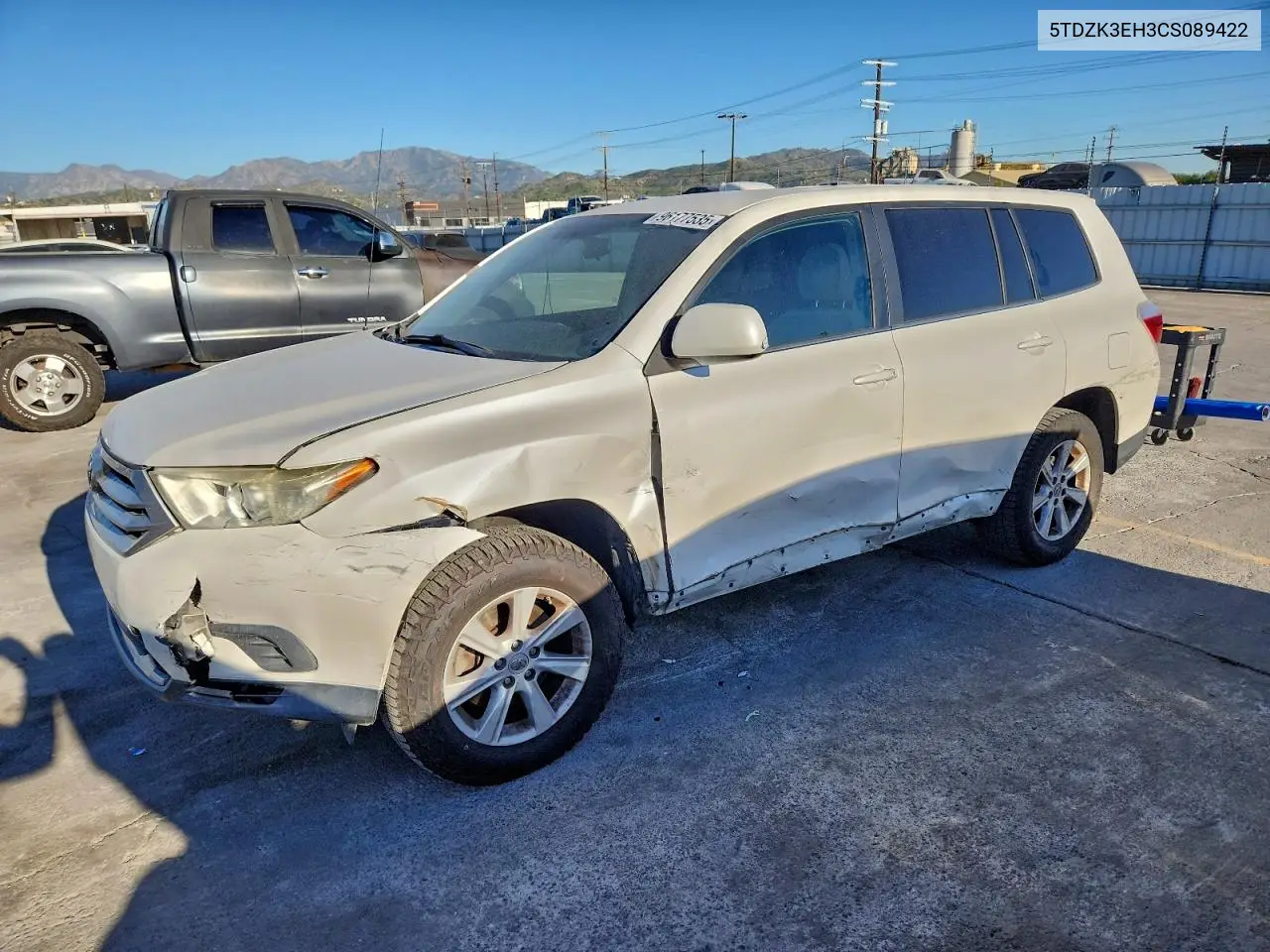 5TDZK3EH3CS089422 2012 Toyota Highlander Base