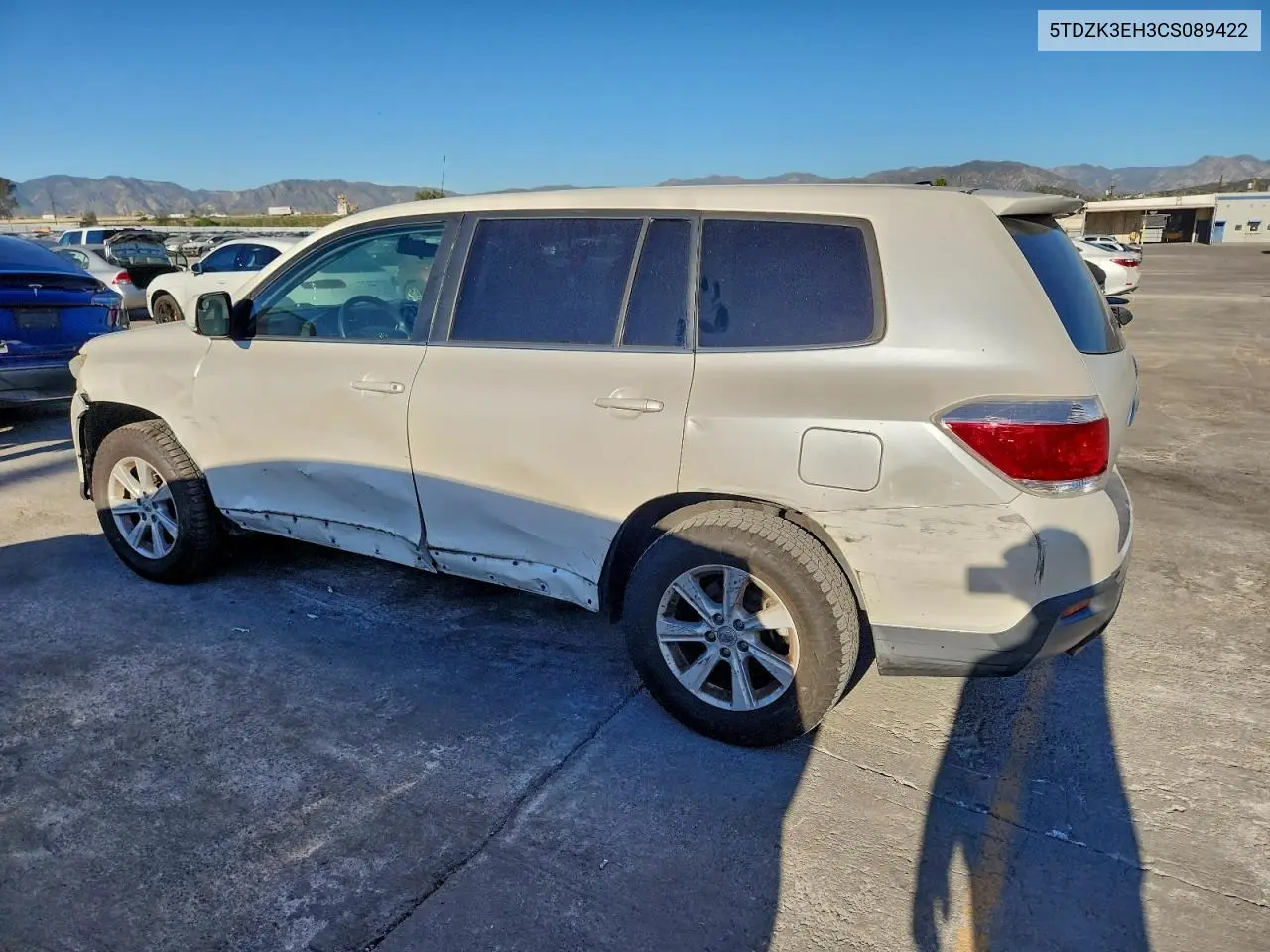 5TDZK3EH3CS089422 2012 Toyota Highlander Base