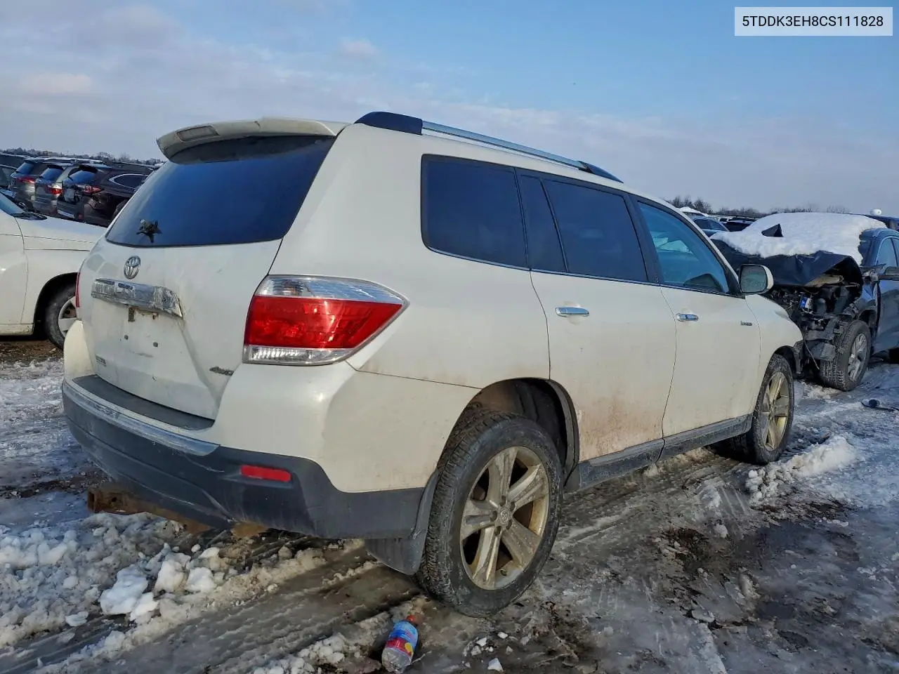 5TDDK3EH8CS111828 2012 Toyota Highlander Limited