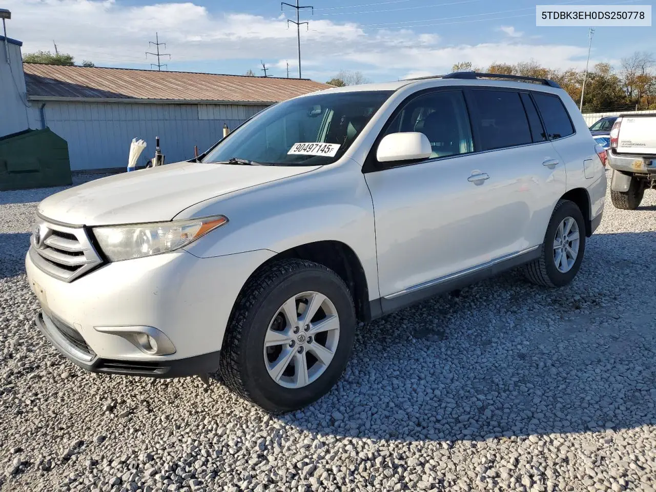 5TDBK3EH0DS250778 2013 Toyota Highlander Base
