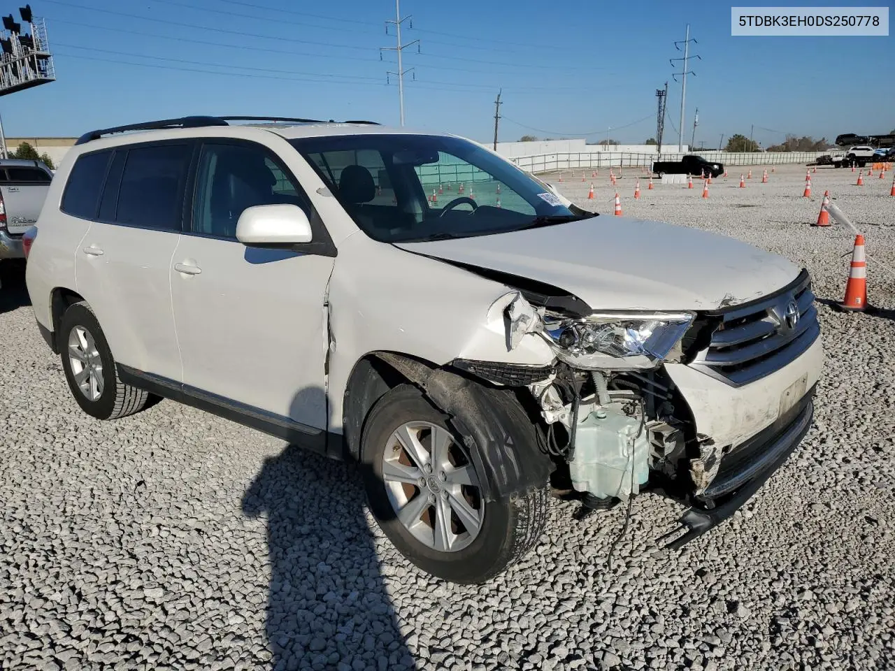 5TDBK3EH0DS250778 2013 Toyota Highlander Base