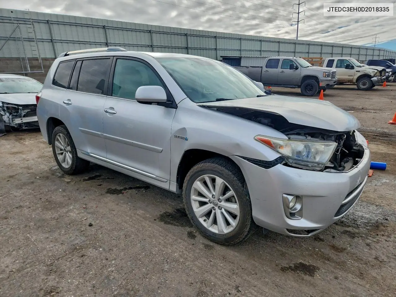 JTEDC3EH0D2018335 2013 Toyota Highlander Hybrid Limited