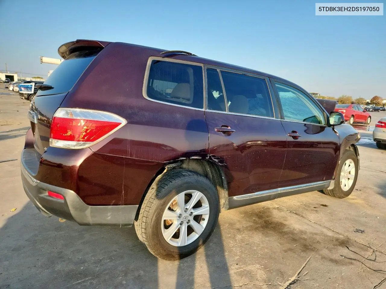 5TDBK3EH2DS197050 2013 Toyota Highlander Base