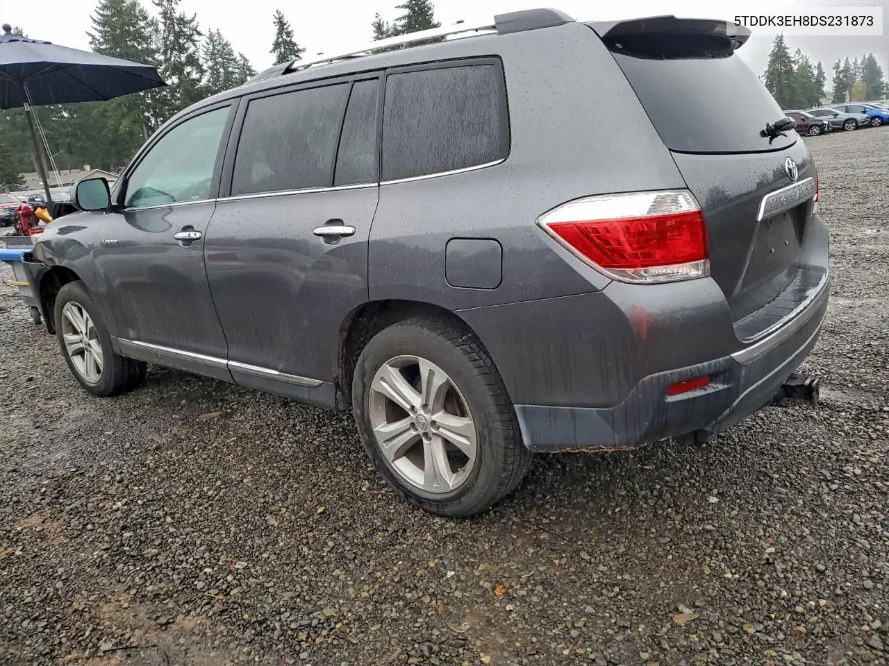 5TDDK3EH8DS231873 2013 Toyota Highlander Limited