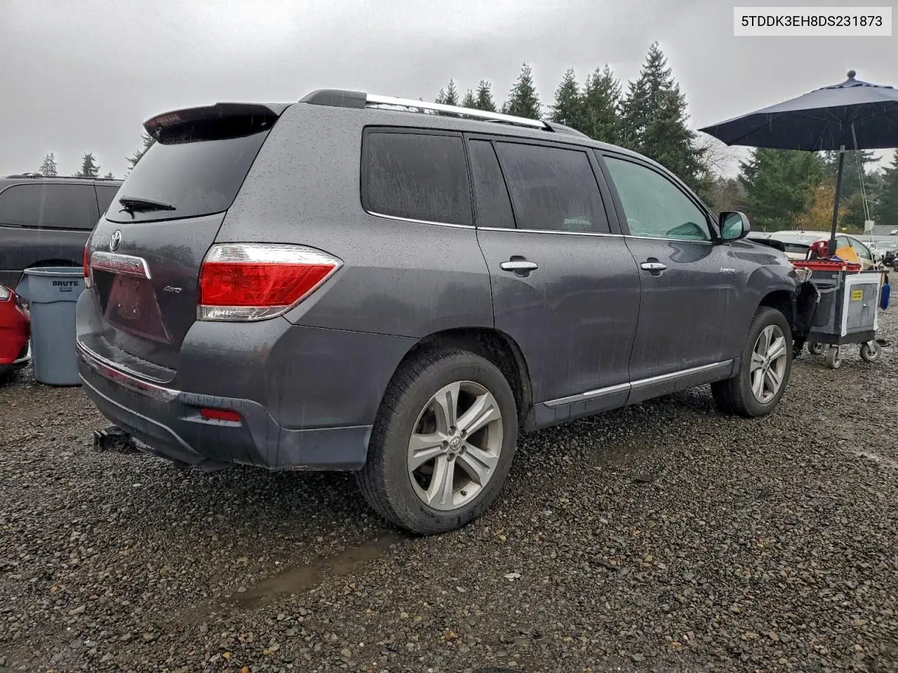 5TDDK3EH8DS231873 2013 Toyota Highlander Limited