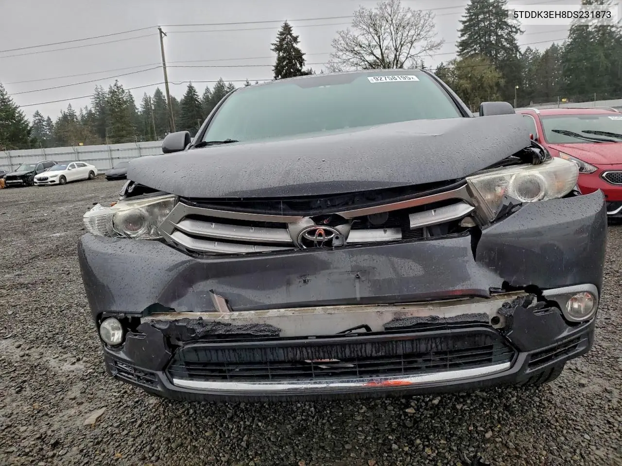 5TDDK3EH8DS231873 2013 Toyota Highlander Limited