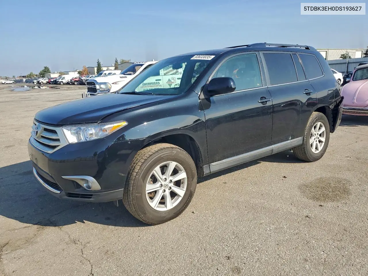 5TDBK3EH0DS193627 2013 Toyota Highlander Base