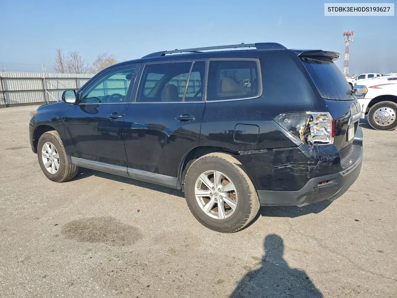 5TDBK3EH0DS193627 2013 Toyota Highlander Base