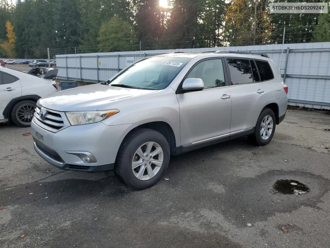 5TDBK3EH6DS209247 2013 Toyota Highlander Base