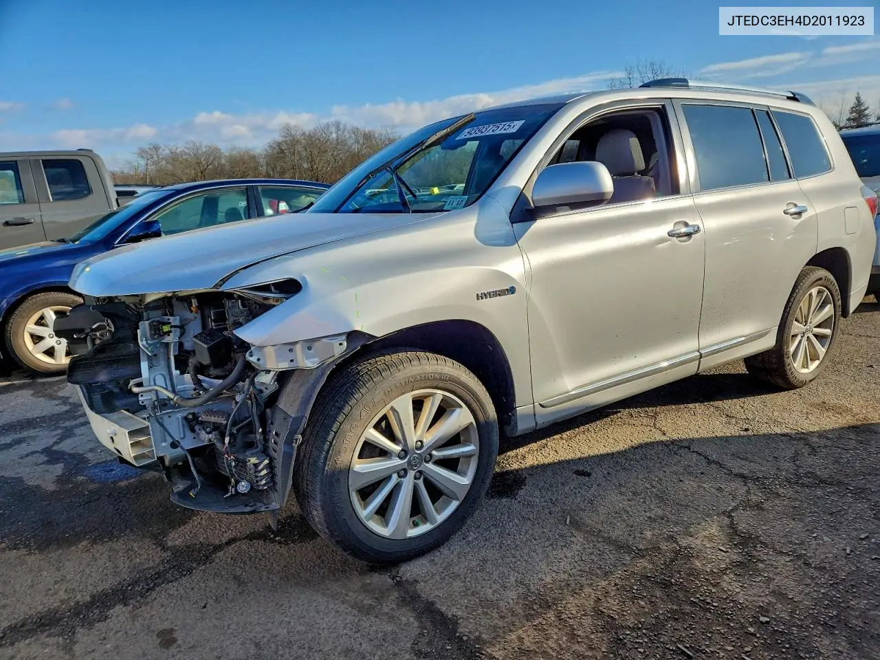 JTEDC3EH4D2011923 2013 Toyota Highlander Hybrid Limited